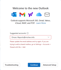 How to add a shared mailbox as additional account in the New Outlook 9 SharedMailboxNewOutlook7a