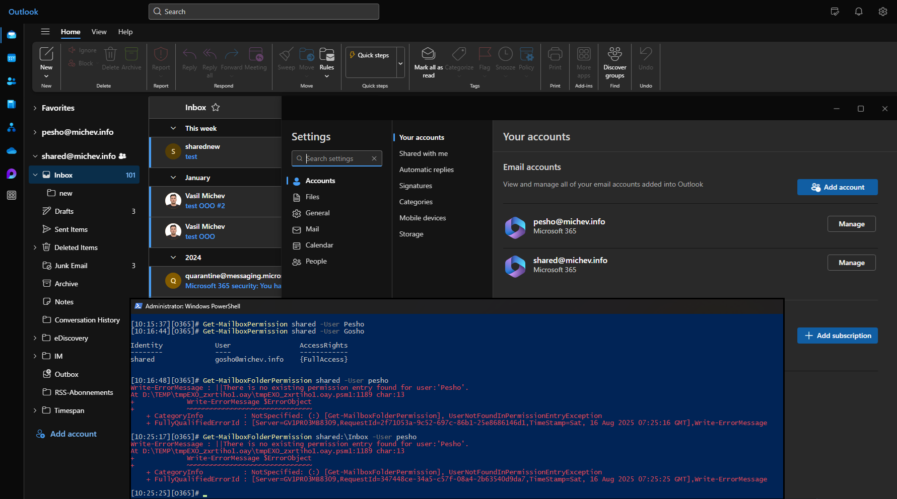 How to add a shared mailbox as additional account in the New Outlook 12