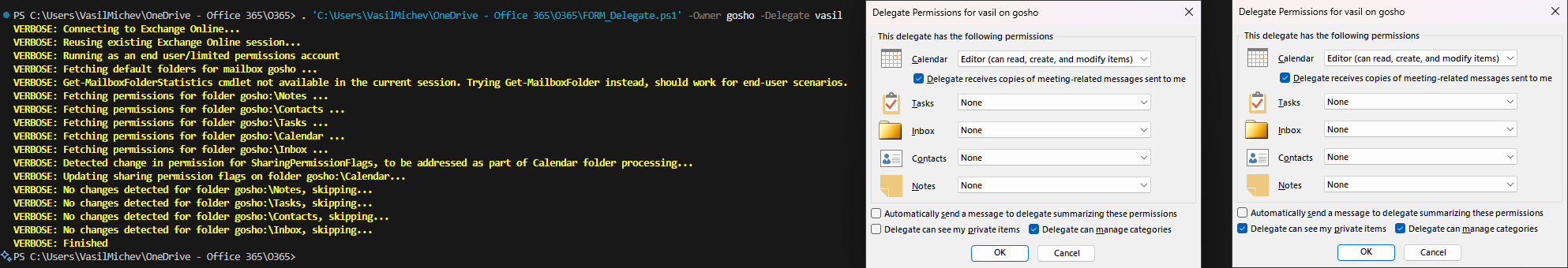Free tool to manage Outlook delegates 3 DelegatesTool1