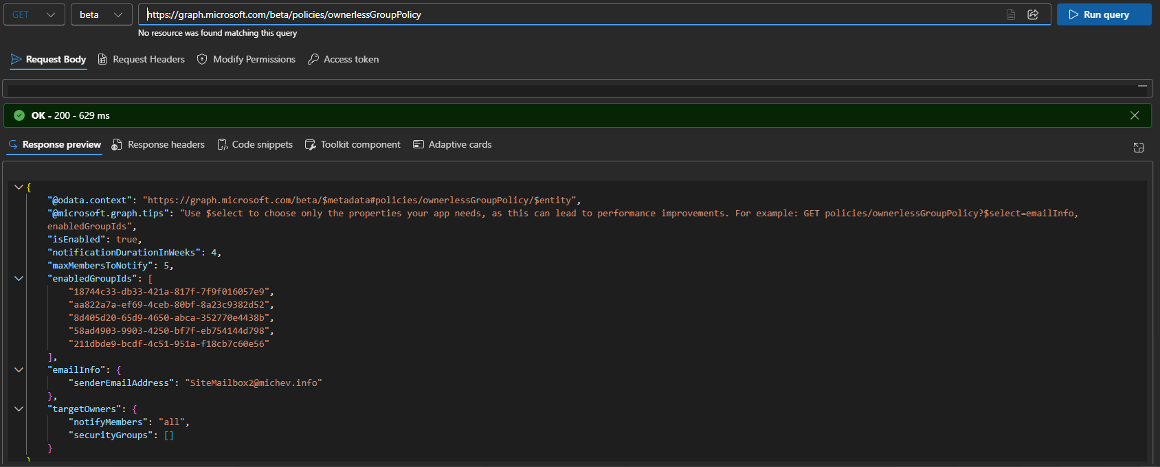 Ownerless Group Policy finally supported by the Graph API