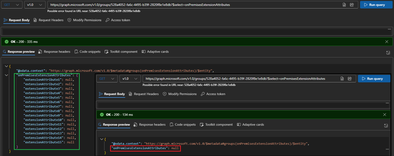 Graph API adds (limited) support for onPremisesExtensionAttributes for group objects